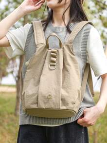 Anti-Theft Casual Nylon Women's Backpack; Multi-Functional Commuter Day Bag; Multi-Pocket Lightweight Travel Bag; Large Capacity Minimalist School Bag; Convenient Book Bag, Suitable For Students, Nurses, Teachers, Business Professionals, Travel, Vacation, Business Trips, Daily Commute, Shopping, Office, Dating, Hiking, Training, Work, Birthday Gifts, Holiday Gifts, - Multicolor - View 12
