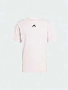 Adidas Men's D4T PRIMELIFT T-SHIRT Durable Quick-Dry Performance Training Crew Neck Short Sleeve T-Shirt Fitness Wear KE9942 - Dusty Pink - View 2