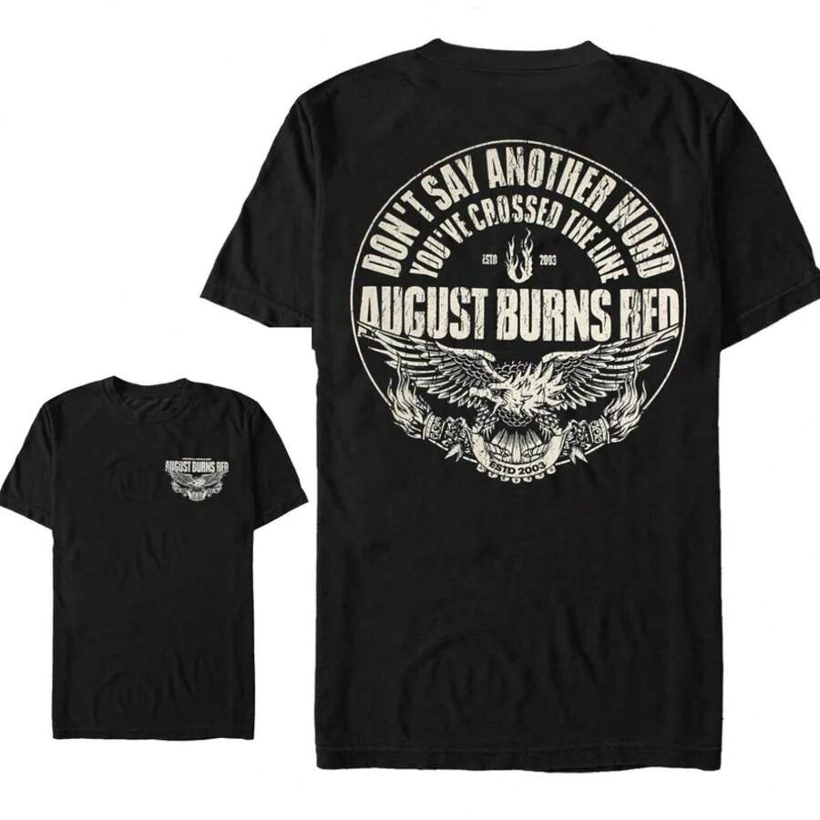 Fit August Burns Red Cotton Band Shirt Unisex Summer Short Sleeve Fashion Brand T-Shirt Luxury Casual Vintage - 2 - View 1
