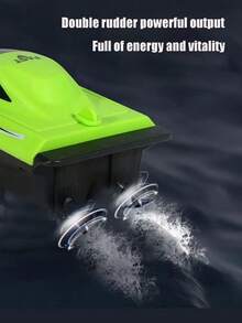 2.4G Electric Remote Control Boat Toy Wireless Remote Controller High-Speed Boat Model Electric Remote Control Boat Can Be Put Into Water High-Speed Simulation Electric Boat Water Small Boat Model Simulation Dual-Propeller Remote Control Boat (Speedboat Needs To Be Started In Water And Controlled With Remote Controller) - Multicolor - View 5