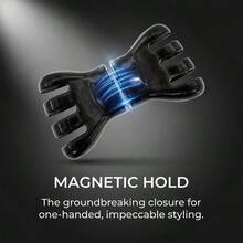 1 Pc Smart Magnetic Detachable Bow Hair Clip - Removable Alligator Clip For Half-Up Hairstyle & Fringe, Versatile For Dates, Beach Vacations, Parties & Performances, Age-Defying Hair Accessory, Great Gift Idea - Magnetic Hairpin - View 6