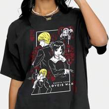 Sudadera de Anime y Manga, Camiseta de Anime, Camiseta de Anime a la Moda, Camiseta Unisex Vintage Especial de Anime, Camiseta de Manga, Camisetas para Amantes del Anime, Camiseta Gráfica de - Negro - Ver 3