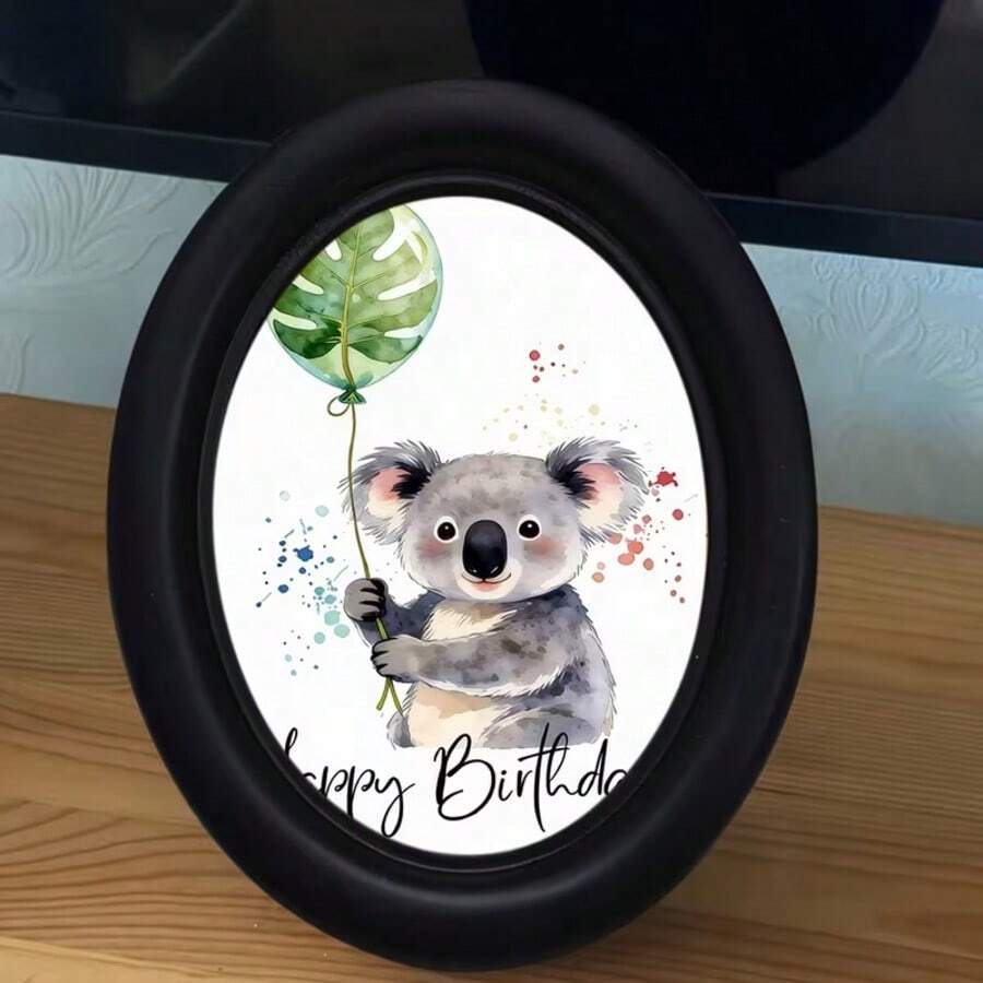 1pc Vintage Oval Picture Frame - Wall Hanging Photo Frame, Can Be Hand-Transferred, Rustic Style Suitable For Living Room, Bedroom, Kitchen - Holiday Decoration