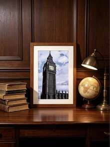 1/3pcs Brown Wooden Photo Frame A4/A3 Vintage Wooden Photo Frame, Rectangular Smooth Polished Wooden Decorative Photo Frame, Suitable For Home/Bedroom/Living Room/Desktop Can Be Placed Or Hung On Wall Decoration Photo Frame - Wooden Photo Frame - View 4