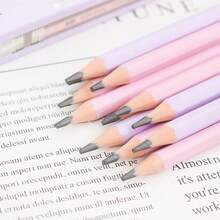 12pcs New Scented HB Hexagonal Pencils, Fruit Scent, Student Writing Pencils, English Version, Grape Scent - A - View 4