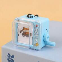 1pc Hand-Crank Animation Machine Keychain Flip Book Pendant Creative Backpack Charm Claw Machine Small Gift (Flip Book Position Randomly Placed) - Multicolor - View 7