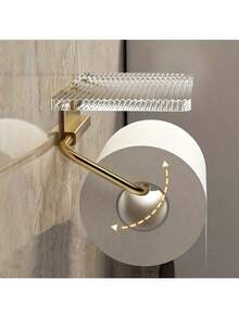 1pc Bathroom Toilet Paper Holder, Storage Rack, Cosmetic Organizer, Bathroom Phone Holder, Bathroom Accessories, Bathroom Tools - Multicolor - View 6