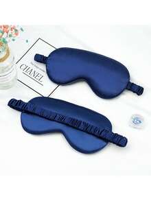 Super Soft 3D Eye Mask With Blackout Travel Sleep Eye Mask For Men And Women Student Sleep Eye Mask For Long Flights And Deep Sleep Business Travel Staycation Vacation Yachting Back To School Essentials Resting Essentials Accessories - Ice Silk - View 17