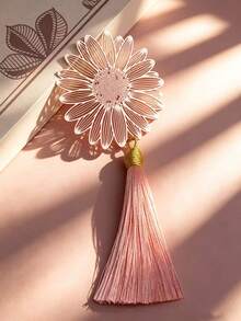 1PC Metal Rose Gold Carnation Exquisite Bookmark, Light Luxury Design Hollow Bookmark, Flower Bookmark, Perfect Gift For Students, Perfect Gift For Book Lovers, Perfect Gift For Teachers And Loved Ones On Valentine's Day, Graduation, Mother's Day - Rose Gold - View 13