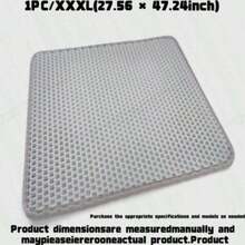 1pc Double Layer Cat Litter Mat, Washable Single Opening Litter Trapping Mat - Grey - View 10