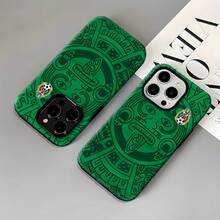 Funda para teléfono inspirada en la cultura mexicana, compatible con Samsung, ,  y . Fabricada en material TPU que proporciona protección contra golpes y caídas. Un regalo perfecto para los aficionados al deporte. - Blanco - Ver 3