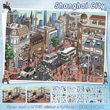 2026新品 3D視覺效果場景貼紙 沉浸式手工拼貼與塗色貼紙 微縮景觀貼紙 角色/動物/植物/房屋 教育互動手工玩具 釋放創意時光 可收藏3D景觀寶藏 - 造景貼紙 - 查看 8