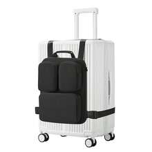 1 pieza Maletín para portátil - Bolso de hombro para portátil 2 en 1, mochila ligera y equipaje portátil, organizador de viaje expandible - Ver 11