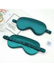 Super Soft 3D Eye Mask With Blackout Travel Sleep Eye Mask For Men And Women Student Sleep Eye Mask For Long Flights And Deep Sleep Business Travel Staycation Vacation Yachting Back To School Essentials Resting Essentials Accessories - Ice Silk - View 16