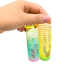 12/24/36/48PCS Christmas Spring, Santa Claus And Christmas Elk Magic Spring Toys, Colorful Spring Toys, Spring Rainbow Magic Fidget Stress Coil Mini Springs Bulk Toys For Party Favor Carnival Prize Birthday Goodie Bag Stuffers, Pinata Filler - Multicolor - View 7