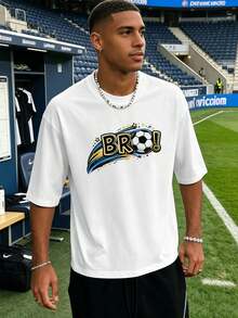 Men T-Shirt Co-Ords - White - View 2