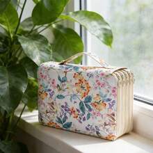 Pencil Cases Designed With A Variety Of Fun Patterns (Bees, Jungle Animals, Flowers, Etc.) - 120/200/252/300/480 Compartments, With Multiple Zippered Compartments, Can Organize Various Pens And Stationery Accessories, Portable And Lightweight Design. - 猴子 200 老虎機 - 查看 6