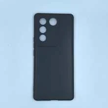 適用於 Vivo 手機殼，純色啞光黑手機殼，親膚啞光 TPU 軟殼，防指紋防汗防滑，鏡頭凸起防刮，輕量全包覆日常防撞極簡手機保護殼 - 黑色 - 查看 19