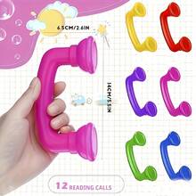 3/5/8/12pcs Whisper Phones, Plastic Colorful Auditory Feedback Phones, Improve Pronunciation, Reading Fluency And Accuracy, Random Color - A - View 10