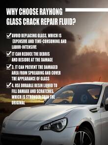 rayhong Car Windshield Crack Repair Kit, Windshield Adhesive Liquid Crack & Gap Repair Agent - Liquid - View 3