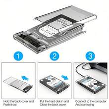 2.5" SSD 硬碟外接盒 5Gbps 免工具 SATA 轉 USB 3.0 固態硬碟外接盒 USB C SSD HDD 外接盒 支援最高 4TB UASP，相容於 WD Seagate 2.5" SSD 與 HDD - USB 3.0 - 查看 8