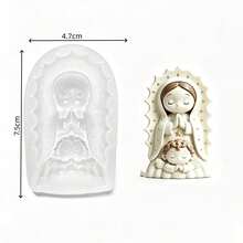Prayer Resin Silicone Mold Suitable For DIY Candles, Soap And Wax Crafts - Handmade Angel Mold With European Prayer, Asymmetrical Shape For Resin, Holiday Decoration, Gifts - Two Angels - View 9