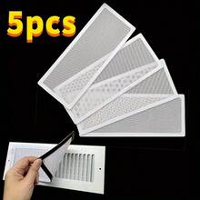 5pcs White Magnetic Vent Covers - Universal Floor/Wall/Ceiling Vent Filter - Dust-Proof Air Conditioner Grille Protector, Easy Design (Fits Standard Vent Sizes), Suitable For Thanksgiving And Christmas - White - View 2