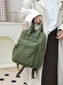 Daily Backpack | Travel Aesthetic Panoramic Multi-Pocket Storage System * Comfortable Wide Strap Design, Unlock The Absolute Visual Gear Set For Daily, Commute And Short-Distance Travel. The Entire Series Is Equipped With Adjustable Wide Strap/Mesh Back Straps Top Handle/Dual Handles - Multicolor - View 9
