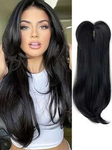 Synthetic False Bangs Clip-In Bangs Extension Natural Neat Fake Fringe Topper Hairpiece Invisible Clourse Hairpieces,Top Hairpiece & Toppers - 彩色 - 查看 15