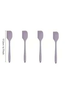 4pcs/1pc Silicone Spatula Set, Suitable For Cream, Jam And Butter, Easy To Clean, Ideal For Home, Restaurant, Dessert Shop, Baking Kitchen Tools - View 17