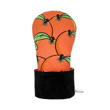 Creative Full-Print Orange Embroidered Golf Club Headcover, Vibrant Fruit Style Design, Lively Energetic Golf Accessory - Orange - View 5