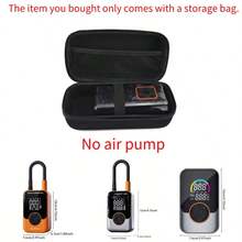 Portable Air Compressor With Tire Inflator, LED Flashlight And Tire Pressure Gauge, Suitable For Cars, SUVs, Motorcycles, Bicycles And Balls - Black - View 9