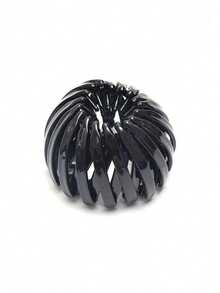4pcs/1pc Retractable Magic Hair Clips, Vintage Geometric Ponytail Hair Ties, Round Bun Hair Clips, Women's Fashion Hair Accessories - Regular Model - View 9