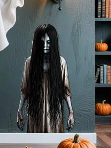 2/1set Halloween Ghost Decoration Stickers, Self-Adhesive Removable, Suitable For Room Decor, Wall, Bathroom, Window, 3D Stereoscopic Effect Decoration Atmosphere Arrangement, Halloween Party Decoration, Indoor Haunted House Horror Home Decor - Multicolor - View 5