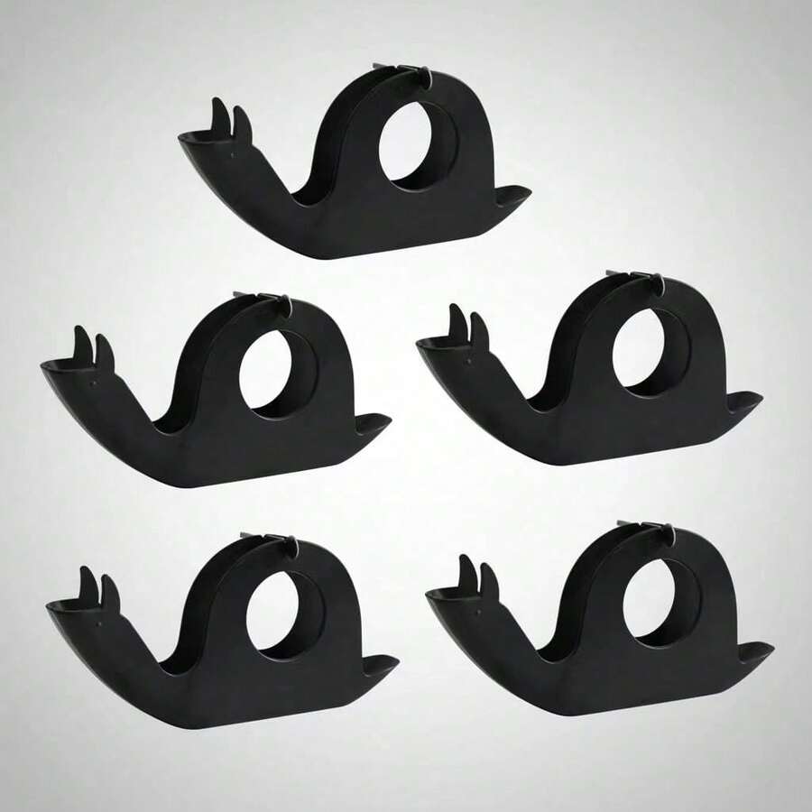 2026 Incense Holder, Snail Shape, ABS Plastic, Home Decor, Mosquito Repellent, Spring/Easter - Pack Of 5 Black Units - View 1