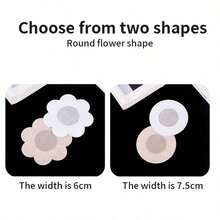 10pcs Reusable Silicone Round Invisible Nipple Covers, Premium Packaging Reusable Silicone Invisible Breast Pads, Non-Sticky Washable Nipple Covers, Suitable For Women, Applicable For Wedding Dress, Backless Dress, Photography, Evening Gown - Multicolor - View 6