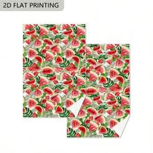 Serviettes de cuisine imprimées de fruits, serviettes de table décoratives résistantes aux plis, impression plate 2D. Super absorbantes, lavables en machine, idéales pour le nettoyage de la cuisine, la décoration quotidienne de la maison & option de cadeau. - Multicolore - Voir 8