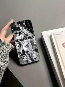 Collage musical de  negrafunda de teléfono Fundas compatibles con ,Apple,VIVO,OPPO,,, y Honor.Fabricadas en silicona TPU,ofrecen protección contra golpes y caídas. - Negro - Ver 6