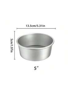 Round Cake Mold Non-Stick Baking Pan Suitable For Various Desserts Aluminum Rolled Edge Suitable For Chiffon Cake And More - Multicolor - View 8