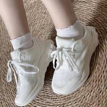 Alo Runner Running Shoes Unisex Dual Density Midsole Arch Support Breathable Mesh Low Top Sneakers For Workout Training City Commute Long Distance Running - White - View 6