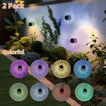 Lámparas de pared para exteriores, Lámpara de pared LED solar, Luz de proyección con patrón hueco para decoración de jardín exterior, valla y patio - Lámpara de pared Mandala - Ver 3