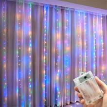 LED Curtain Lights Wedding Anniversary Home Decor String Lights Birthday Decoration String Lights Outdoor String Lights Garden Decor Outdoor Lighting Battery Box (Batteries Not Included) - Battery Box Curtain Light - View 14