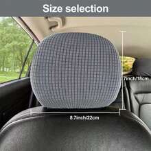 1pc Car Headrest Cover, Office Home Computer Chair Headrest Cover, Half-Cover Headrest Sleeve, Executive Chair Headrest Cover - A - View 5