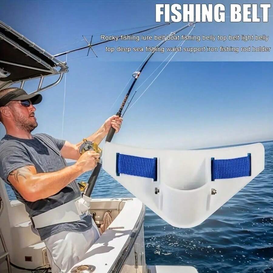 Adjustable Fishing Belt With Rod Holder For Hands-Free Fishing - Multicolor - View 1