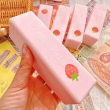 1pc Buttery Soft Toys, Slowly Rising Soothing Objects, Soft PU Strawberry Butter Sticks, Anxiety-Relieving Squeezing Toys, Suitable For Teenagers And Adults, Applicable In Offices And Homes - Pink - View 6