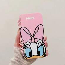 Disney Minnie, Mickey, Donald, Daisy Notebook Style Phone Case, Cute Couple 3D Flip Design Shockproof Phone Case, Compatible With IPhone 11/12/13/14/15/16/17, Pro, Pro Max, Plus - Pink - View 3