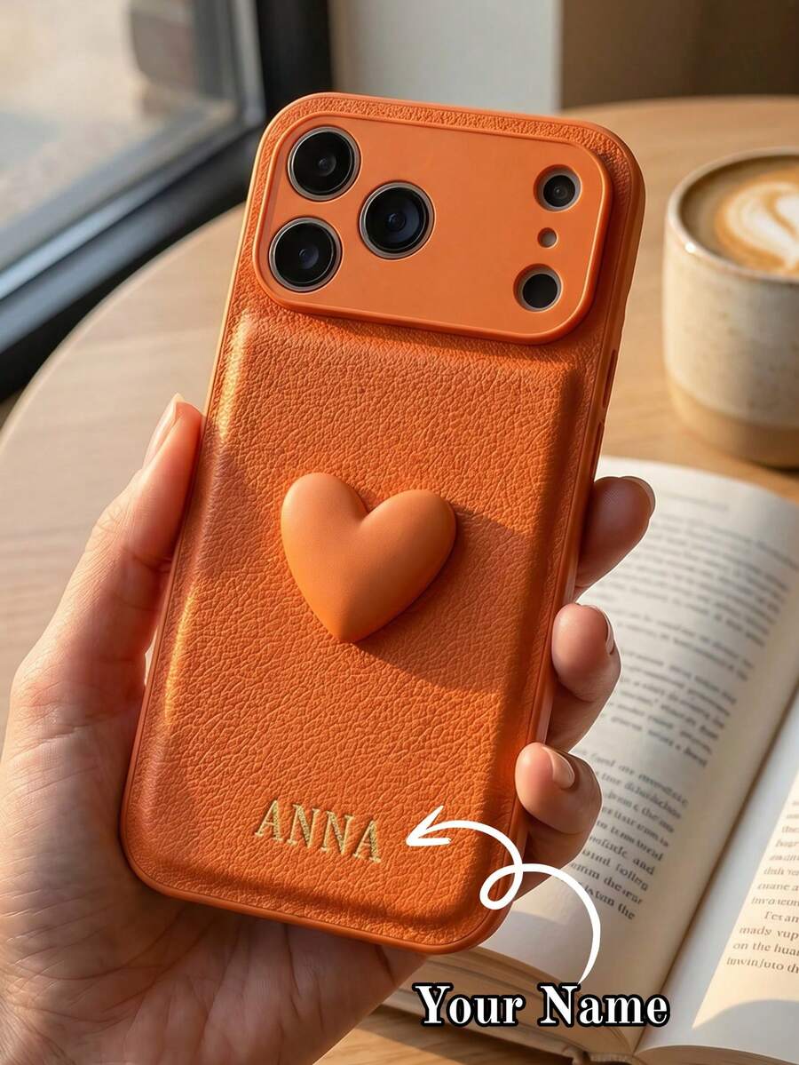 Customized Phone Case Compatible With IPhone 17 16 15 14 13 12 11 Pro Max 17 Air 16 15 14 Plus Compatible With Samsung S25 S24 S23 S22 S21 Ultra Plus S23 S21 S20 FE A55 A54 A53 A52 A51 A35 A34 A33 A32 A23 A21S A15 A14 A13 A12 A03 5G 4G Cover INS Luxury Korea PU Leather Case Personalized Initials Name 3D DIY Engraved Gold Letters Case Festival Gifts For Lover Friends Familly Yourself