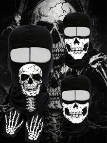 1pc Or Multiple Unisex 3D All-Season Sun Protection Animal Headwear Outdoor Sports Windproof Mask 3D Digital Print Ski Mask - Multicolor - View 2