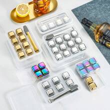 8/6/4/2pcs Stainless Steel Ice Cube Set, Reusable Ice Stones, Quick Cooling, Suitable For Back To School - View 6