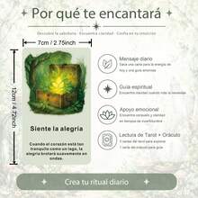 Spanish Mysterious Whispers Oracle Deck, 72 Watercolor Oracle Cards, Tarot Style Divination Card Set, Daily Guidance & Intuitive Interpretation, Beginner Friendly Spanish Version - Multicolor - View 3